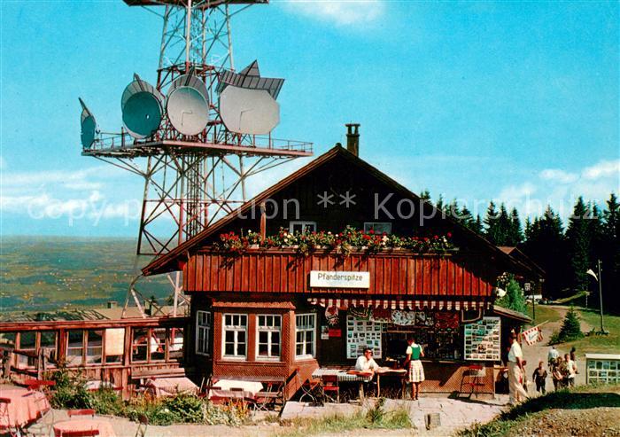 Bregenz Vorarlberg Gasthaus Pfaenderspitze mit Fernsehtrum