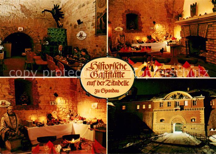 Spandau Historische Gaststaette auf der Zitadelle Gastraeume