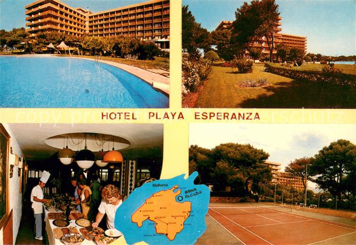 Bahia de Alcudia Hotel Playa Esperanza Restaurant Buffet Swimming Pool Tennis Pa