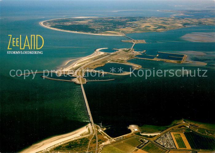 Zeeland Niederlande Stormvloedkering luchtopname