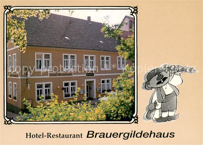 Bockenem Hotel Restaurant Brauergildenhaus Karikatur