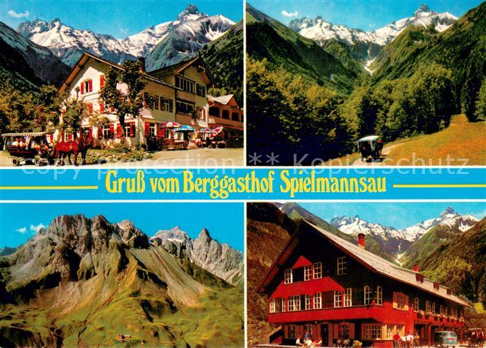 Oberstdorf Berggasthof Spielmannsau Allgaeuer Alpen