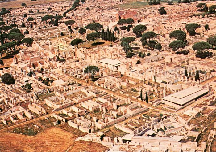 Ostia Scavi Ausgrabungen Fliegeraufnahme