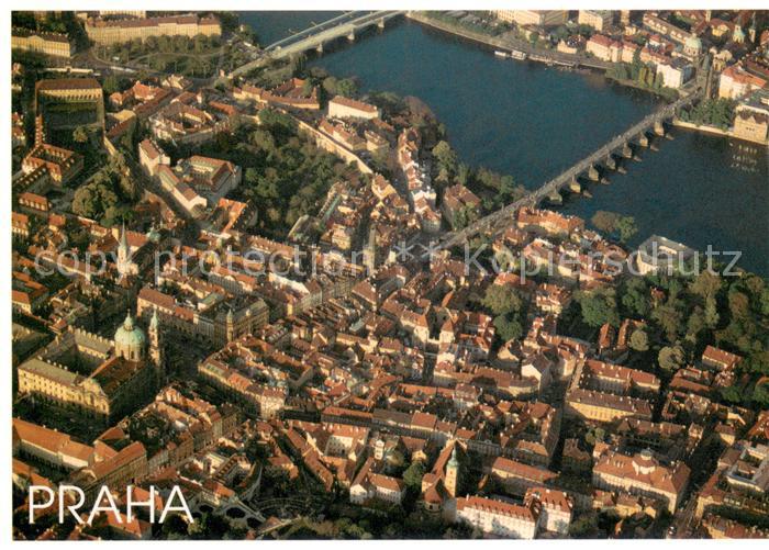 Praha Prahy Prague Mala Strana Kleinseite Fliegeraufnahme