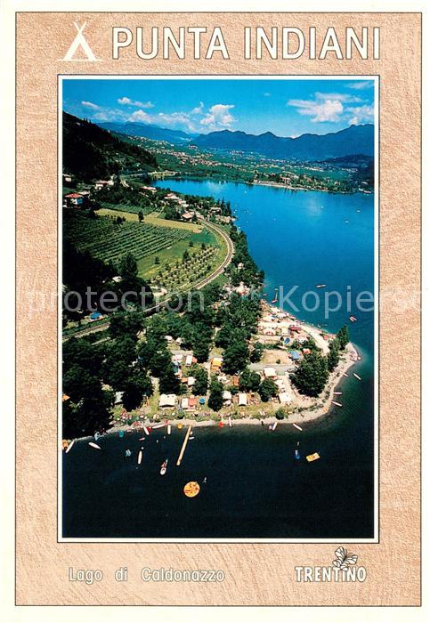Pergine Valsugana Camping Punta Indiani Lago di Caldonazzo veduta aerea