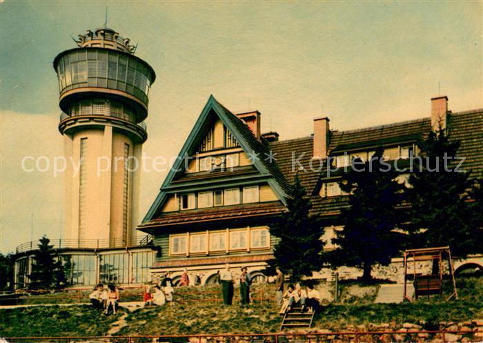 Orlicke Hory Chata na Suchem Vrchu Berghotel Aussichtsturm