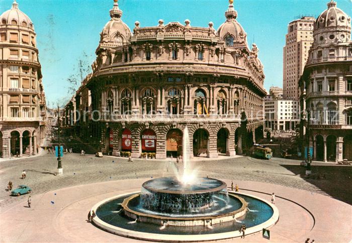 Genova Genua Liguria Piazza de Ferrari Fontana