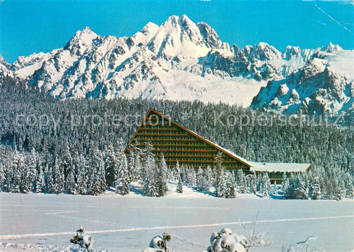 Strbske Pleso Interhotel Patria Hohe Tatra Winterlandschaft