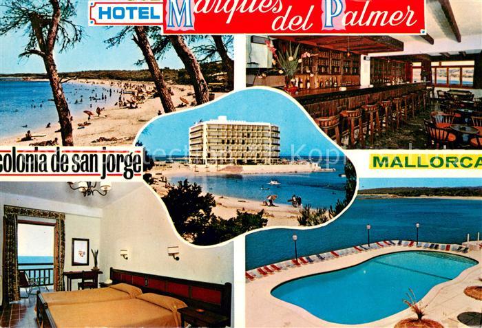 Colonia de San Jordi Hotel Marques del Palmer Bar Restaurant Strand Swimming Poo