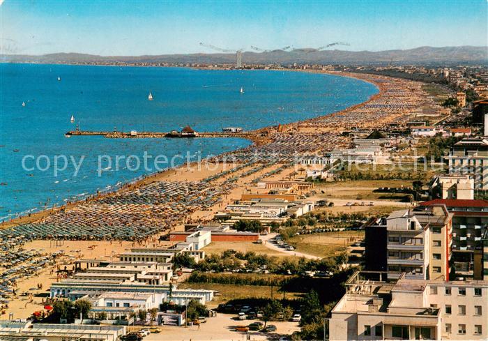 Milano Marittima Spiaggia Strand Fliegeraufnahme