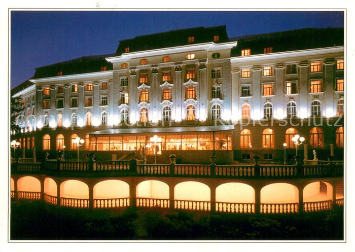 Jachymov Radium Palace Nachtaufnahme