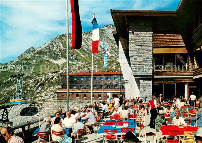 Oberstdorf Nebelhornbahn Bergstation Bergrestaurant Terrasse Huber Karte Nr. 609