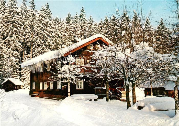 Zwiesel Niederbayern Forstgasthaus Schwellhaeusl Ausflugsgaststaette Cafe Winter
