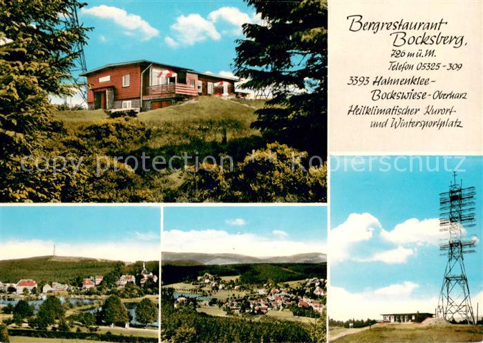 Hahnenklee-Bockswiese Harz Bergrestaurant Bocksberg Landschaftspanorama Sender