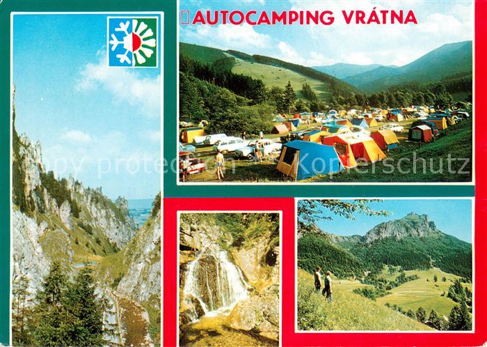 Mala Fatra Autocamping Vratna Landschaftspanorama Kleine Fatra Wasserfall