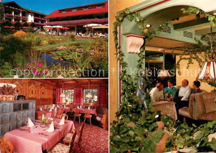 Fischen Allgaeu Kurhotel Frohsinn Teich Gaststuben