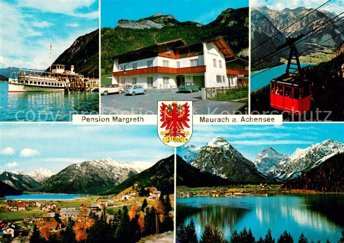 Maurach Achensee Pension Margreth Fahrgastschiff Seilbahn Seepanorama