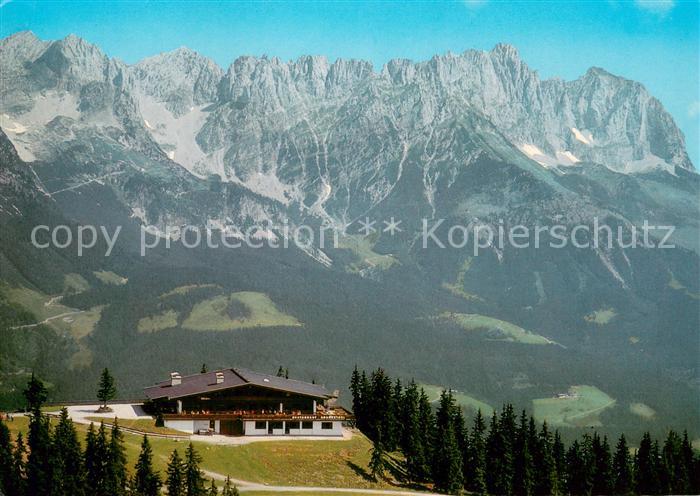 Scheffau Wilden Kaiser Bergrestaurant Brandstadel Bergbahn Scheffau