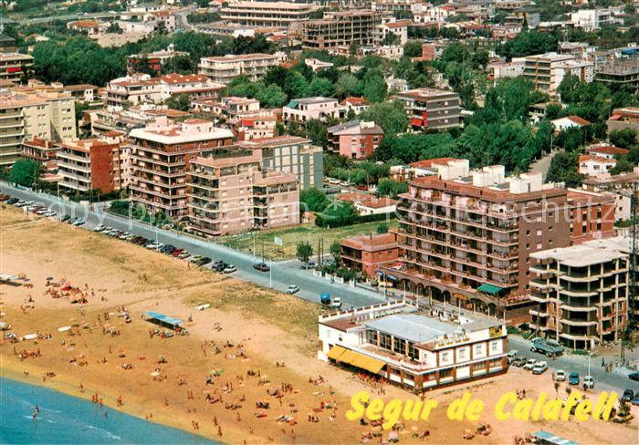 Tarragona Segur de Calafell Playa Fliegeraufnahme