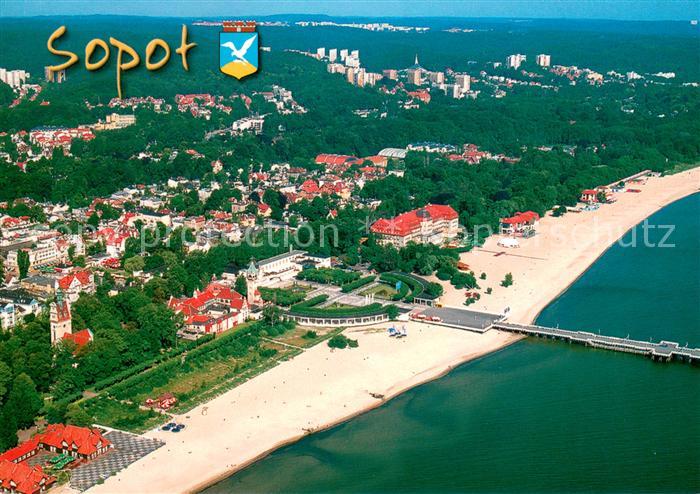Zoppot Sopot Fliegeraufnahme