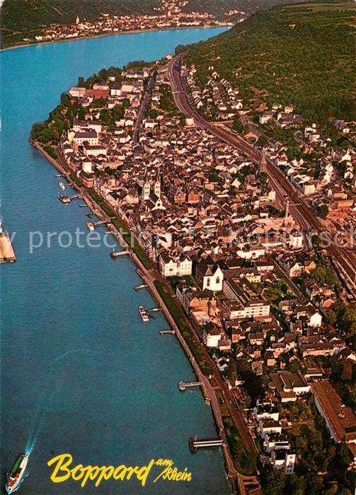 Boppard Rhein Fliegeraufnahme