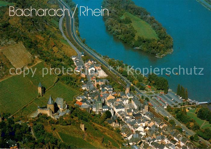 Bacharach Rhein Fliegeraufnahme