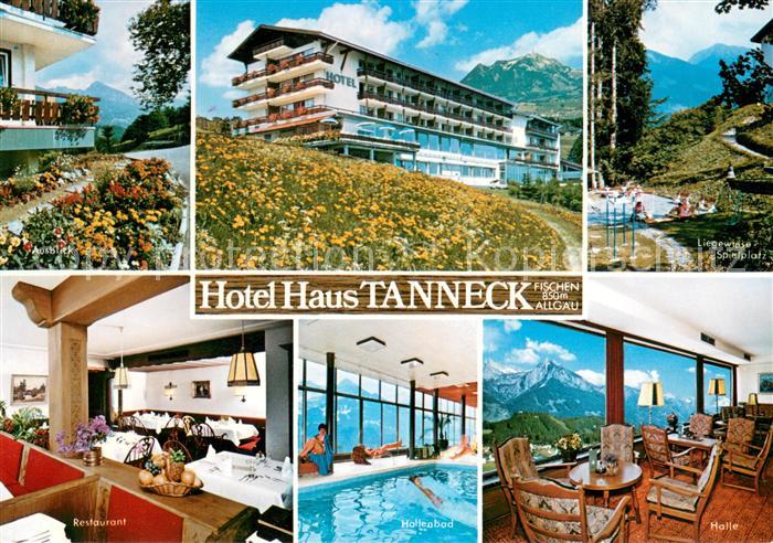 Fischen Allgaeu Hotel Haus Tanneck Restaurant Hallenbad Halle Liegewiese Pool