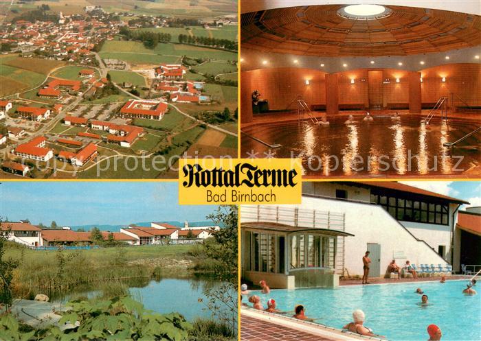 Bad Birnbach Rottal Terme Fliegeraufnahme Thermal Hallen und Freibad