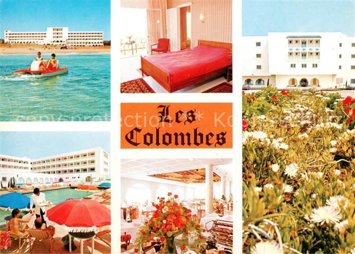 Hammamet Hotel Les Colombes Terrasse Pool Speise