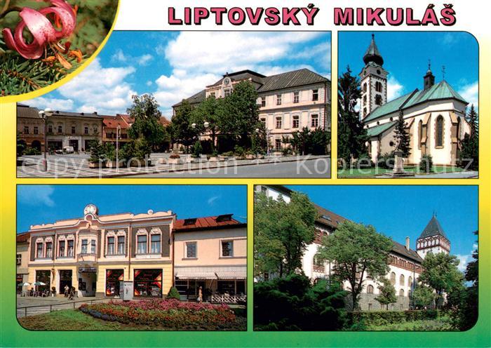 Liptovsky Mikulas Platz Innenstadt Komitatshaus Kirche