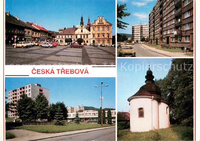 Ceska Trebova Platz Innenstadt Wohnsiedlung Kapelle