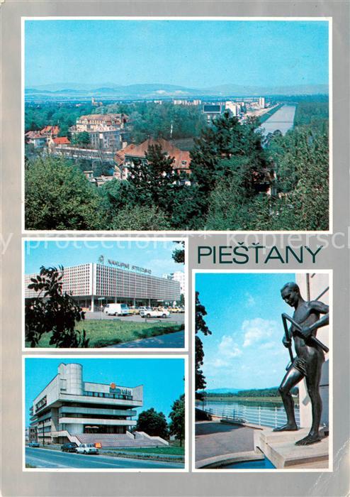 Piestany Stadtpanorama Gebaeude Statue