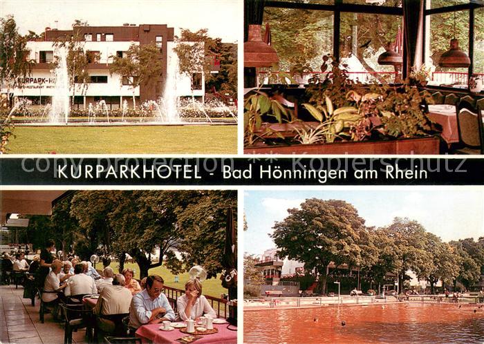 Bad Hoenningen Kurparkhotel Cafe Restaurant Thermalbad Kurpark