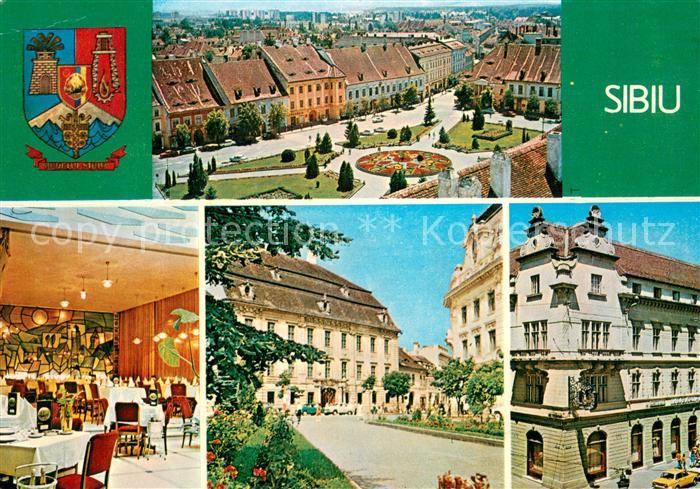 Sibiu Hermannstadt Stadtpanorama Platz Altstadt Hotel Restaurant