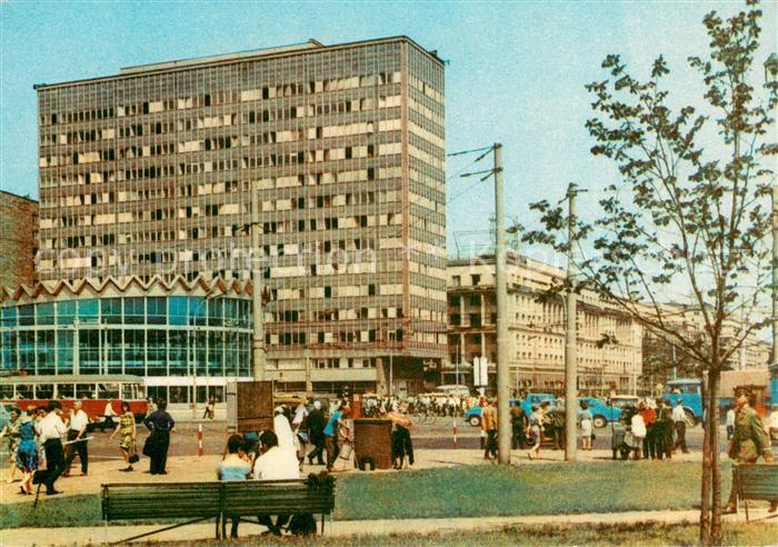 Warszawa Aleje Jerozolimskie Jerusalem Avenue Hochhaus Innenstadt