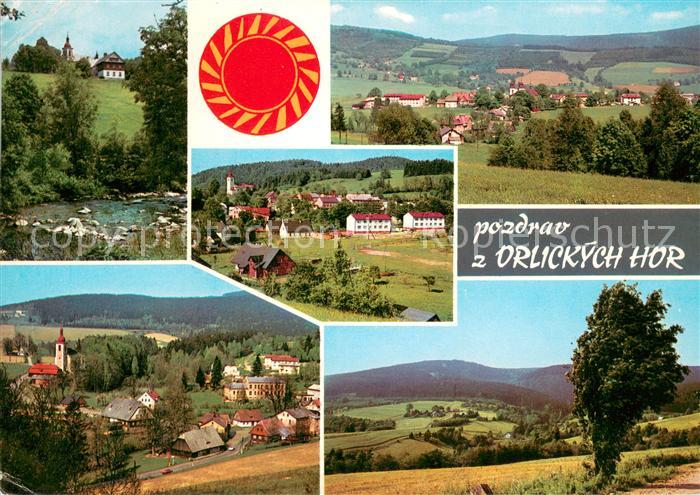 Orlickych Hor Teilansichten Landschaftspanorama