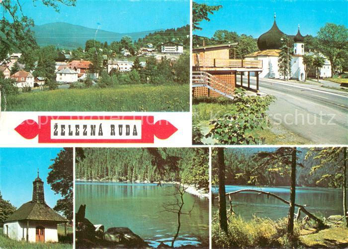 Zelezna Ruda Markt Eisenstein Teilansichten Kapelle Schwarzsee Teufelssee Landsc