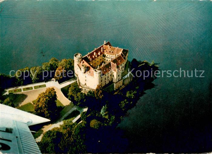 Orlik nad Vltavou Schloss Fliegeraufnahme