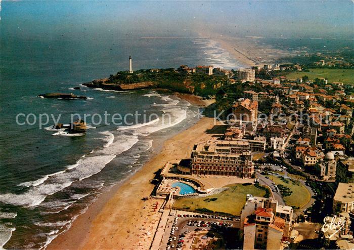 Biarritz Pyrenees Atlantiques Grande Plage Hotel du Palais Hotel Miramar Phare v