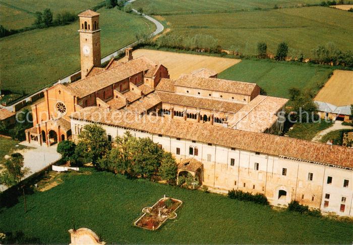 Alseno Abbazia Cistercense Chiaravalle della Colomba veduta aerea