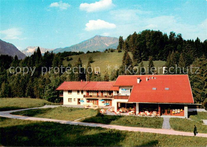 Oberstdorf Cafe Restaurant Hotel Garni Gruben im Trettachtal Allgaeuer Alpen