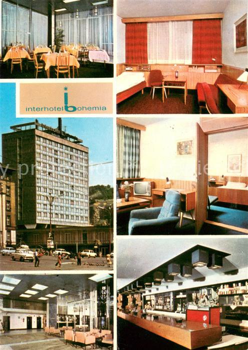 Usti nad Labem Interhotel Bohemia Restaurant Bar Foyer Gaestezimmer