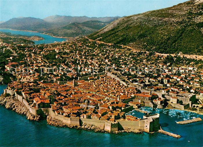 Dubrovnik Ragusa Fliegeraufnahme