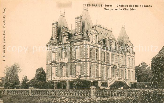 Les Barils Chateau des Bois Francs Vue prise du Chartrier