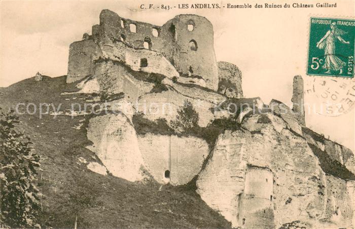 Les Andelys Ensemble des Ruines du Chateau Gaillard
