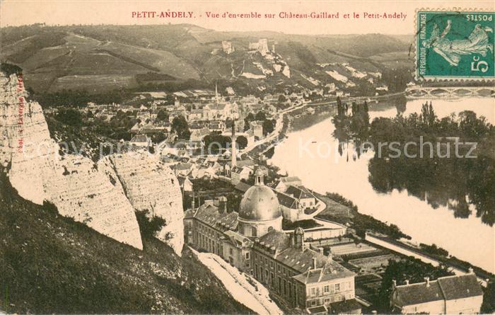 Le Petit Andely Vue d’ensemble sur Chateau Gaillard et