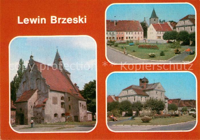 Lewin Brzeski Poland Gotycko renesansowy kosciol Rynek Poznoklasycystyczny ratus
