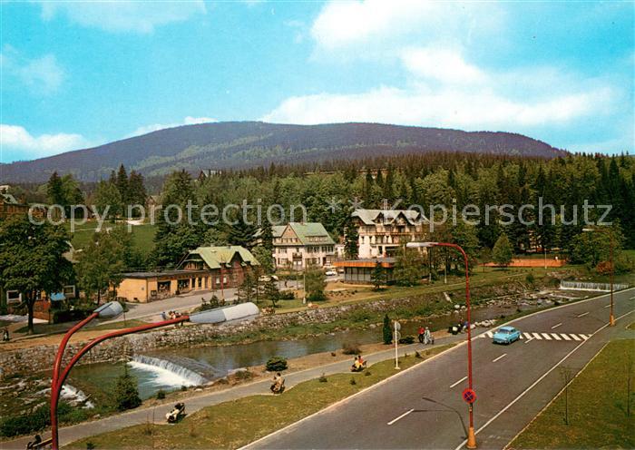 Spindleruv Mlyn Spindlermuehle Labske nabrezi s hotelem Savoy