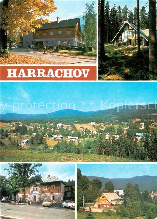 Harrachov Harrachsdorf Hotel Hubertus Sklarska chalupa Celkovy pohled z Certovy