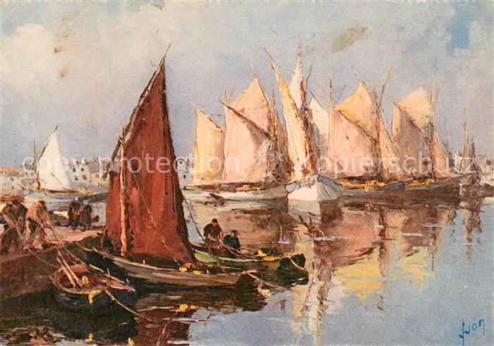 Concarneau Finistere Thoniers au port